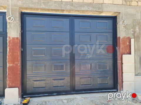 İkiyarpaq qaraj qapıları – metal karkaslı, panel görünümlü — Digah
