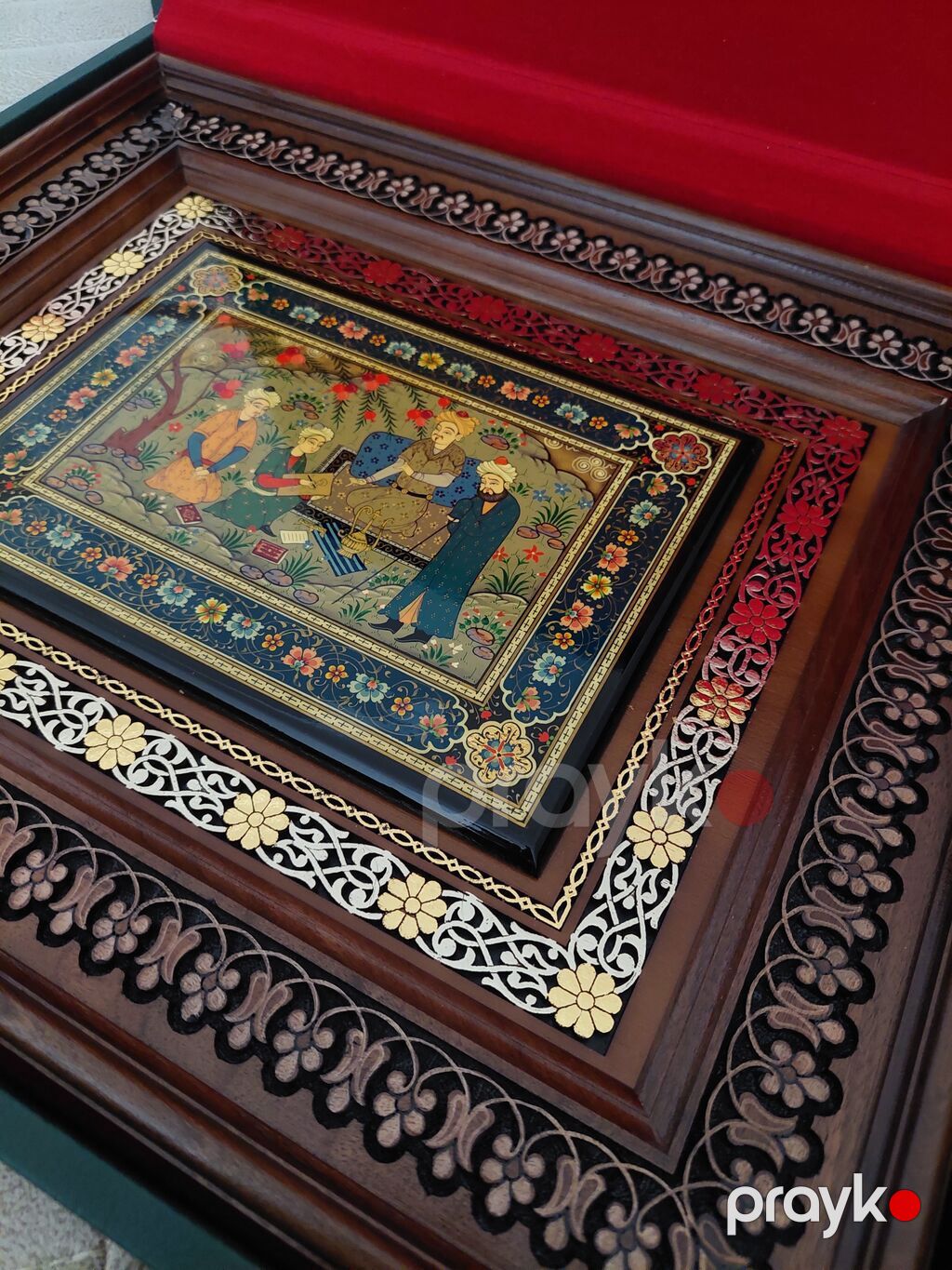 Əl işi miniatür tablo – oyma çərçivəli, hədiyyə qutusu ilə — Şəkillər, plakatlular və çərçivələr, Bakı (3)