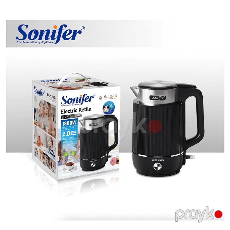 Çaydan Sonifer SF-2151B Black — Elektrik çaydanları və termoslar, Bakı (2)