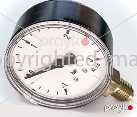 Manovakuummetr qliserin dolğulu (-1 +3 Bar, 100 mm, 1/2") — Bakı