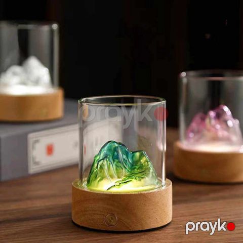 İşıqlı fincan, şüşə, yaşıl, 150 ml — Bakı