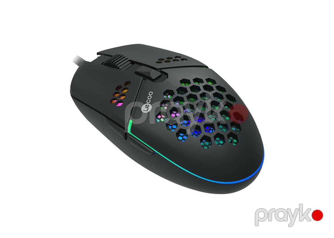 Lenovo Lecoo MS105 Ergonomik Dizayn, 3200 DPI, Qara (MS105 Black) — Klaviaturalar və siçanlar, Bakı (2)