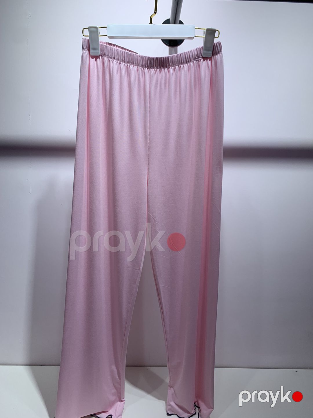 Qadın şalvarlı pijama dəsti, likra/poliester, çəhrayı, ölçü XL — Mallar, Bakı (2)