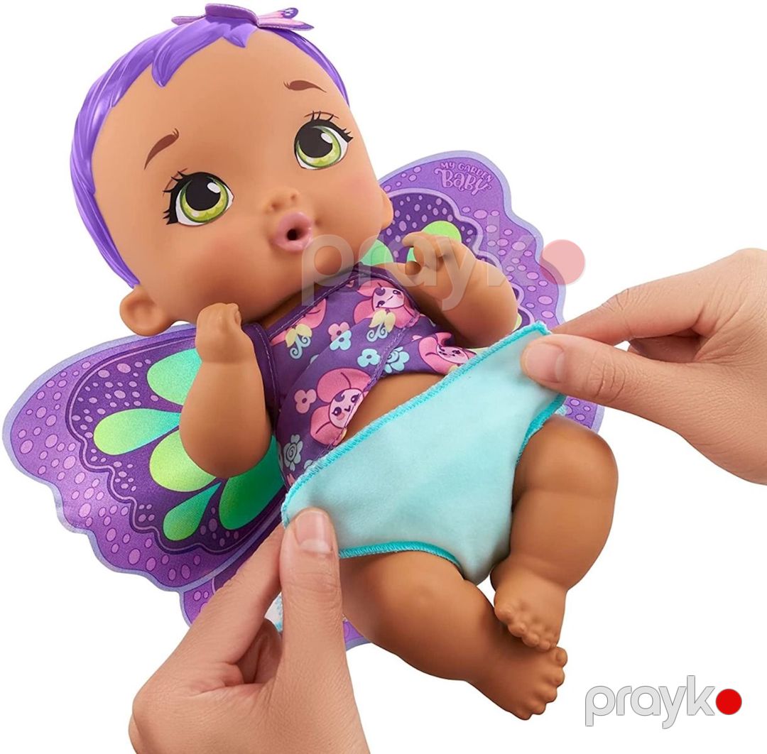 Kukla My Garden Baby, Feed & Change Baby Butterfly Doll GYP11, 30 sm — Mallar, Bakı (3)