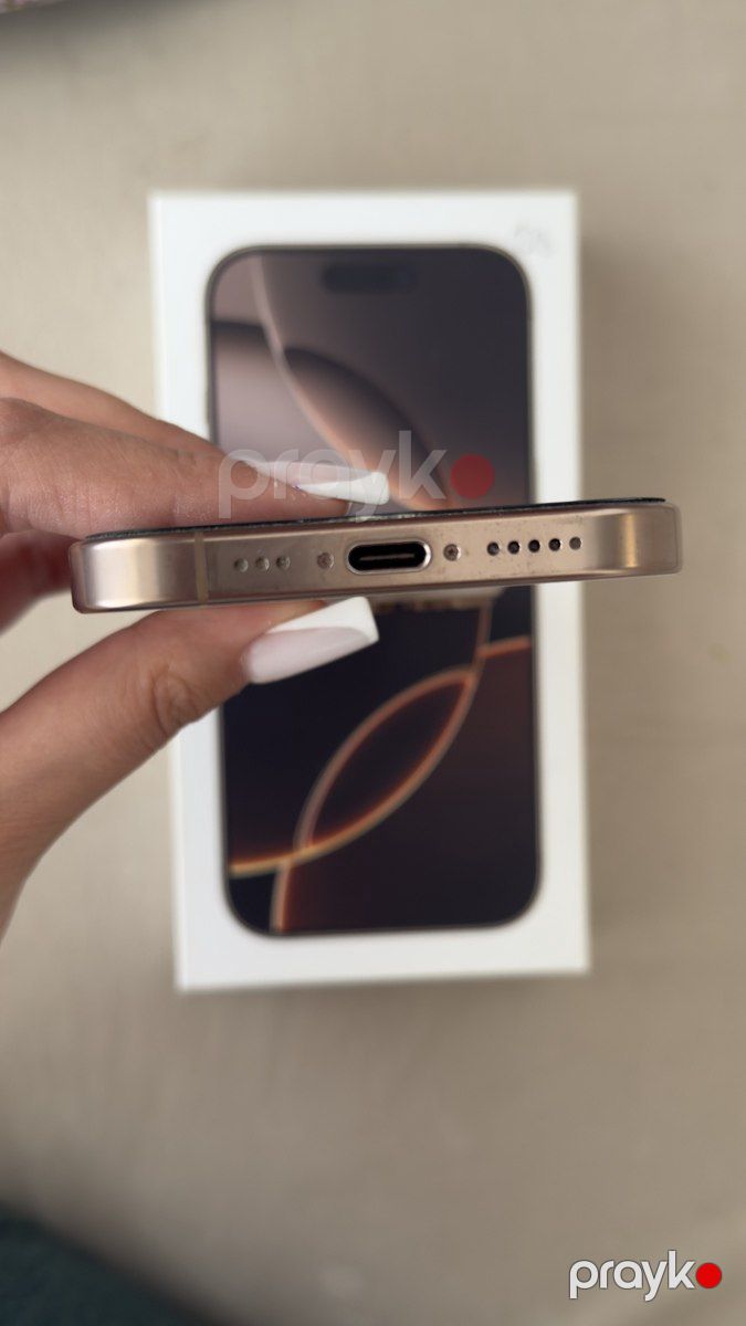 Apple iPhone 16 Pro Desert Titanium 128GB/8GB — Smartfonlar, Bakı (3)