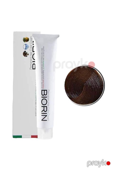 Saç üçün qalıcı krem-boya Biorin Permanent Hair Color Cream 5.4 Açıq şabalıdı mis 100 ml — Bakı