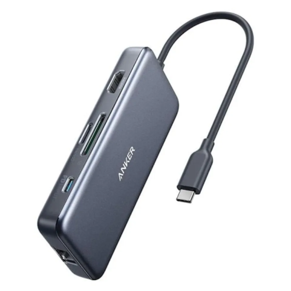 Hub Anker Usb-c 7 in 1 Gray (A83D2HA1) — Bakı