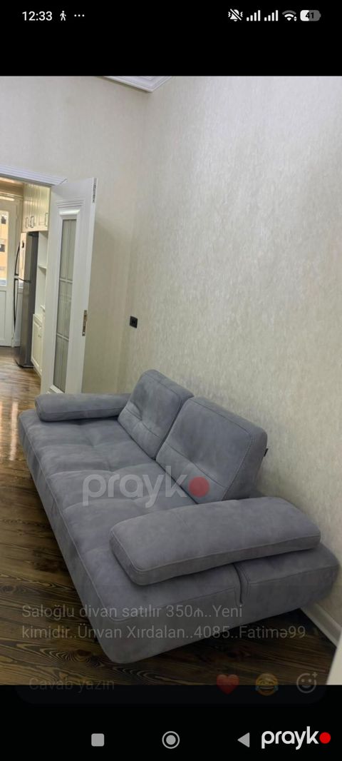 Saloğlu divan satılır 350₼. Yeni kimidir. Ünvan — Bakı