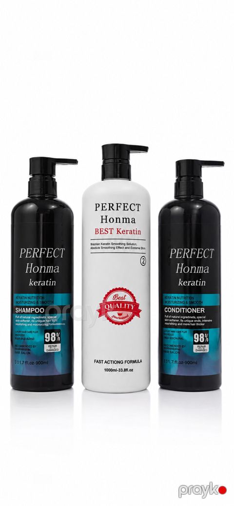 Saçlar üçün qulluq dəsti Perfect Honma Keratin, 3 əd