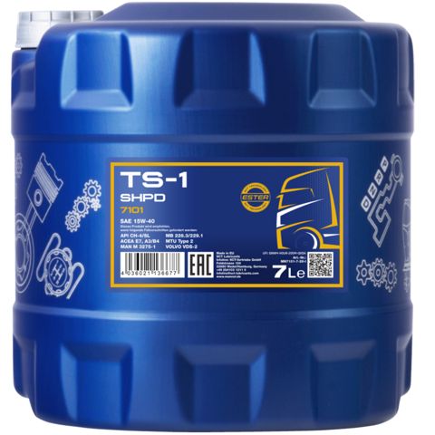 Mühərrik yağı Mannol Shpd TS-1 SAE 15W-40 7L — Bakı