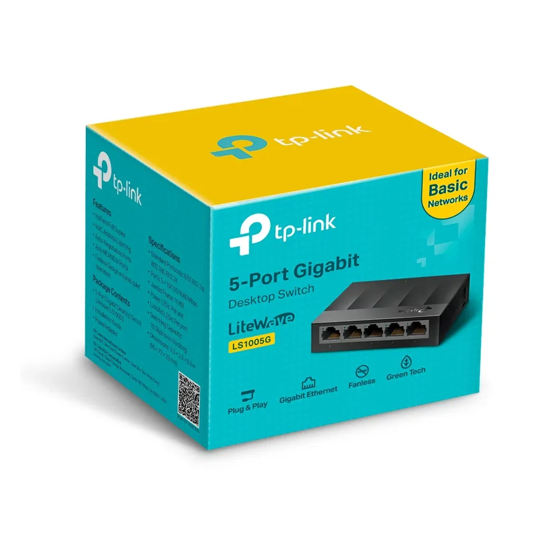 TP-Link - LS1005G (5-Port Gigabit Desktop Switch) — Mallar, Bakı (3)