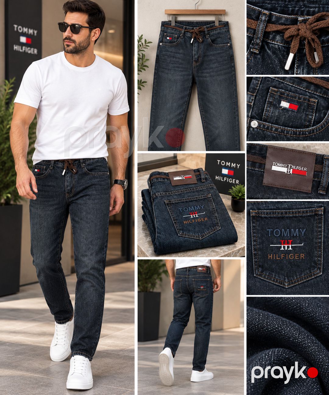Baggy cins, Tünd göy, Pambıq, Ölçü 32 — Mallar, Bakı (2)