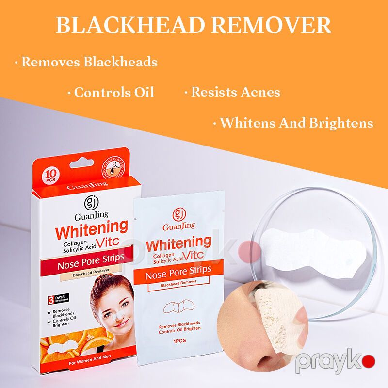 Burun üçün qara nöqtələrə qarşı zolaqlar GuanJing Whitening Collagen Salicylic Acid Vitc, 10 əd — Mallar, Bakı (3)