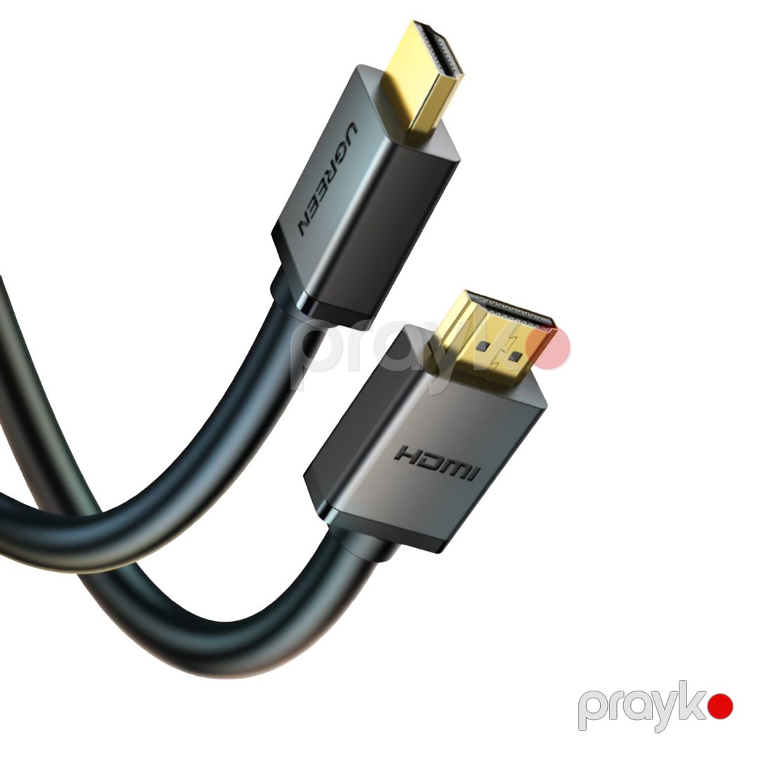 Ugreen HDMI 4K Cable Male to Male Black 10m (10110) — Şəbəkə və server avadanlığı, Bakı (2)