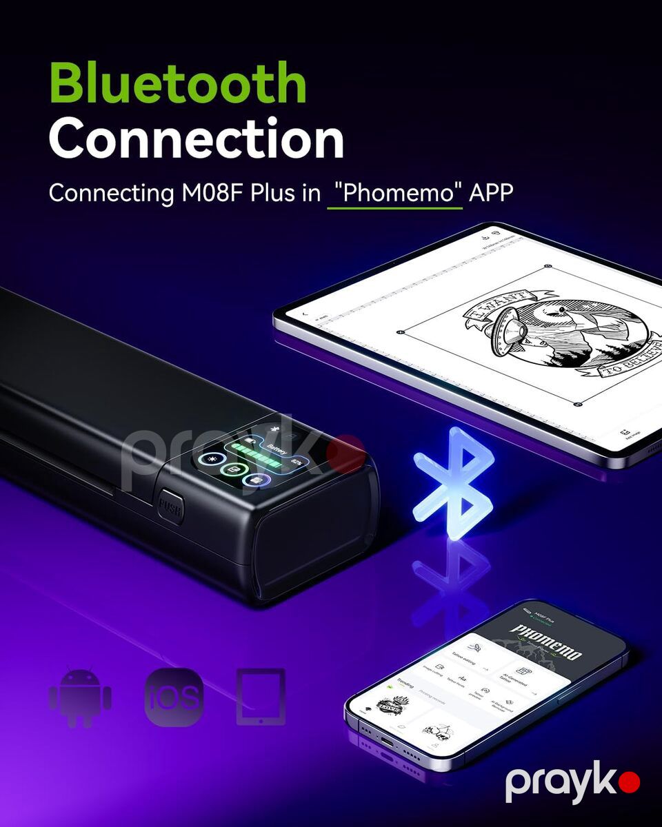 Phomemo M08F Plus Touchscreen Tattoo Stencil Printer — Ofis texnikası və istehlak malları, Bakı (4)