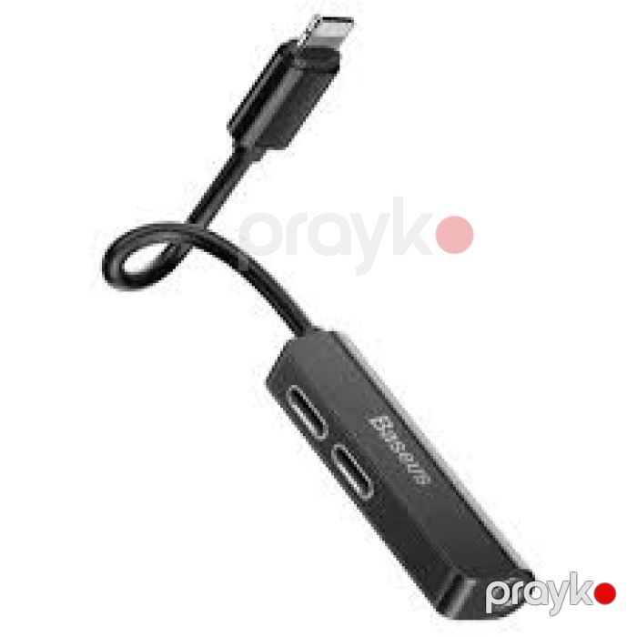 Baseus L52 CALL52-01 Lightning 3-in-1 Audio və Şarj Adapteri — Elektronika, Bakı (2)