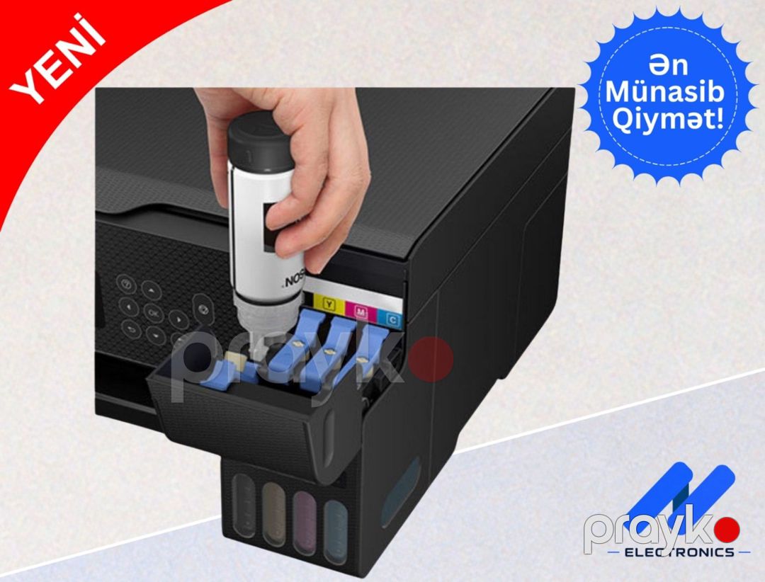 Printer Epson EcoTank L3260 Wi-Fi — Ofis texnikası və istehlak malları, Bakı (3)