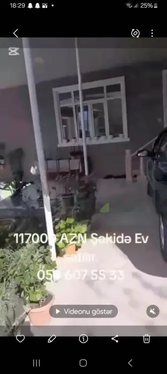 4 otaqlı Həyət evi Satılır, Şəki — Ev, villa, Şəki (2)