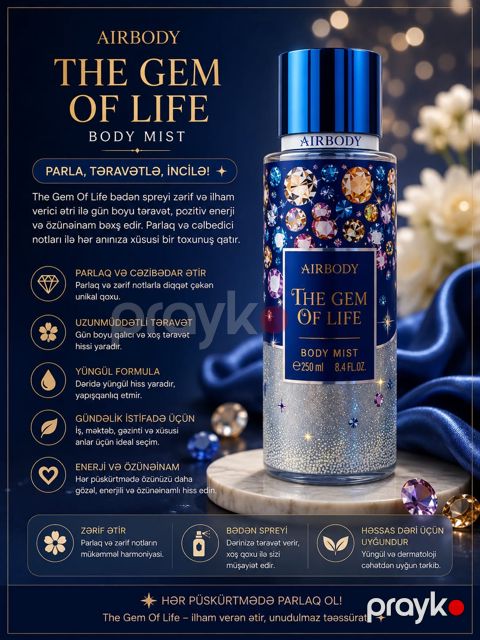 Bədən üçün sprey The Gem Of Life 250 ml — Bakı