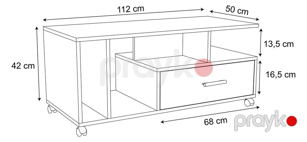 Jurnal masası 13900254, Ldsp, 42x112x50 sm — Jurnal masaları, Bakı (2)