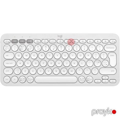 Logitech Pebble Keys 2 K380s – Tonal White, US International, Bluetooth — Bakı