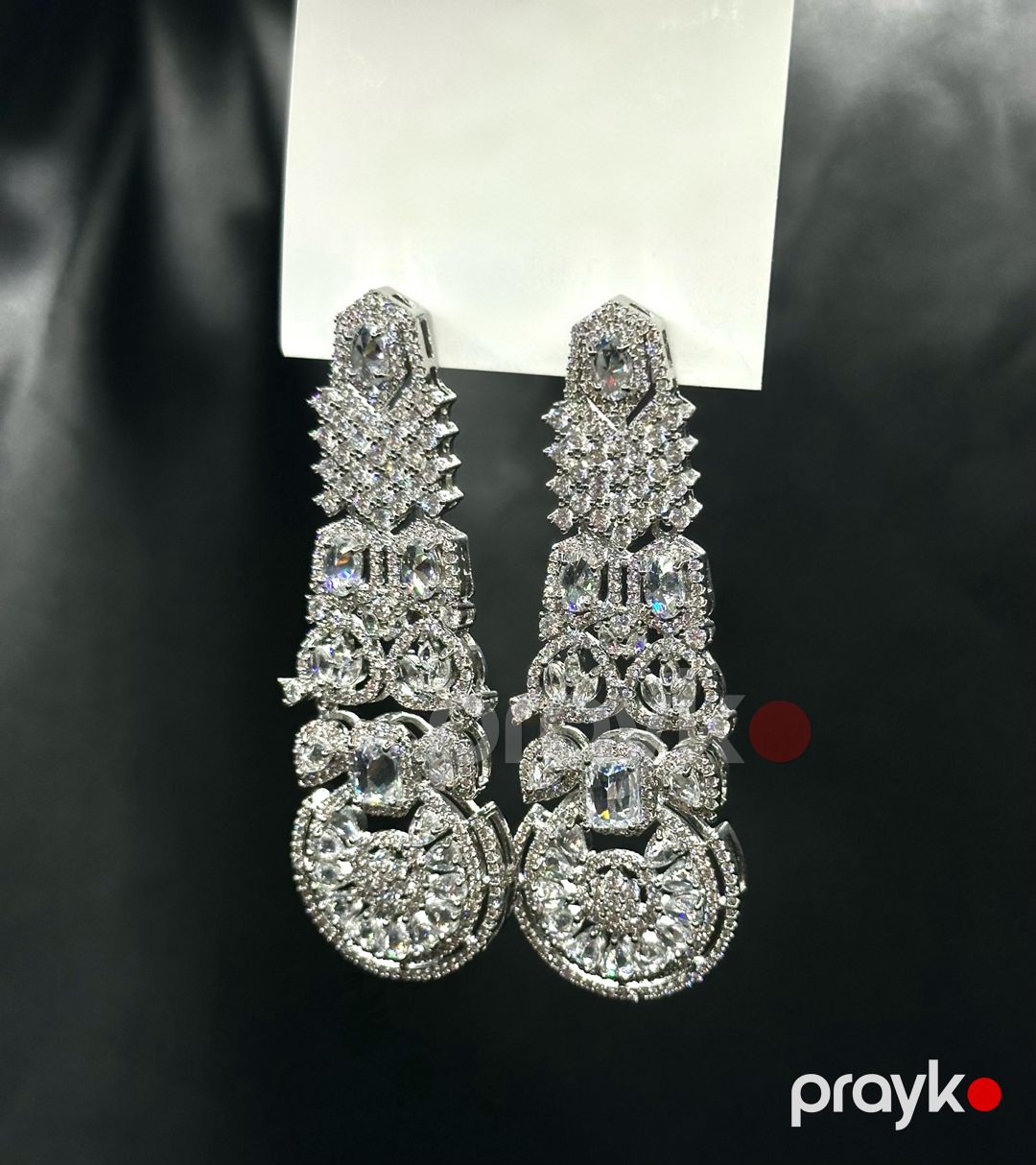 Sırğalar qadınlar üçün Art 3.34_10594, 24K qızıl örtüklü cilalanmış polad — Mallar, Bakı (3)