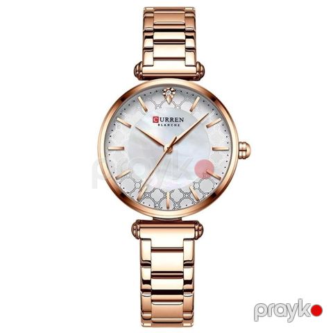Qol saatı qadınlar üçün Curren C9072 Rosegold/White — Bakı