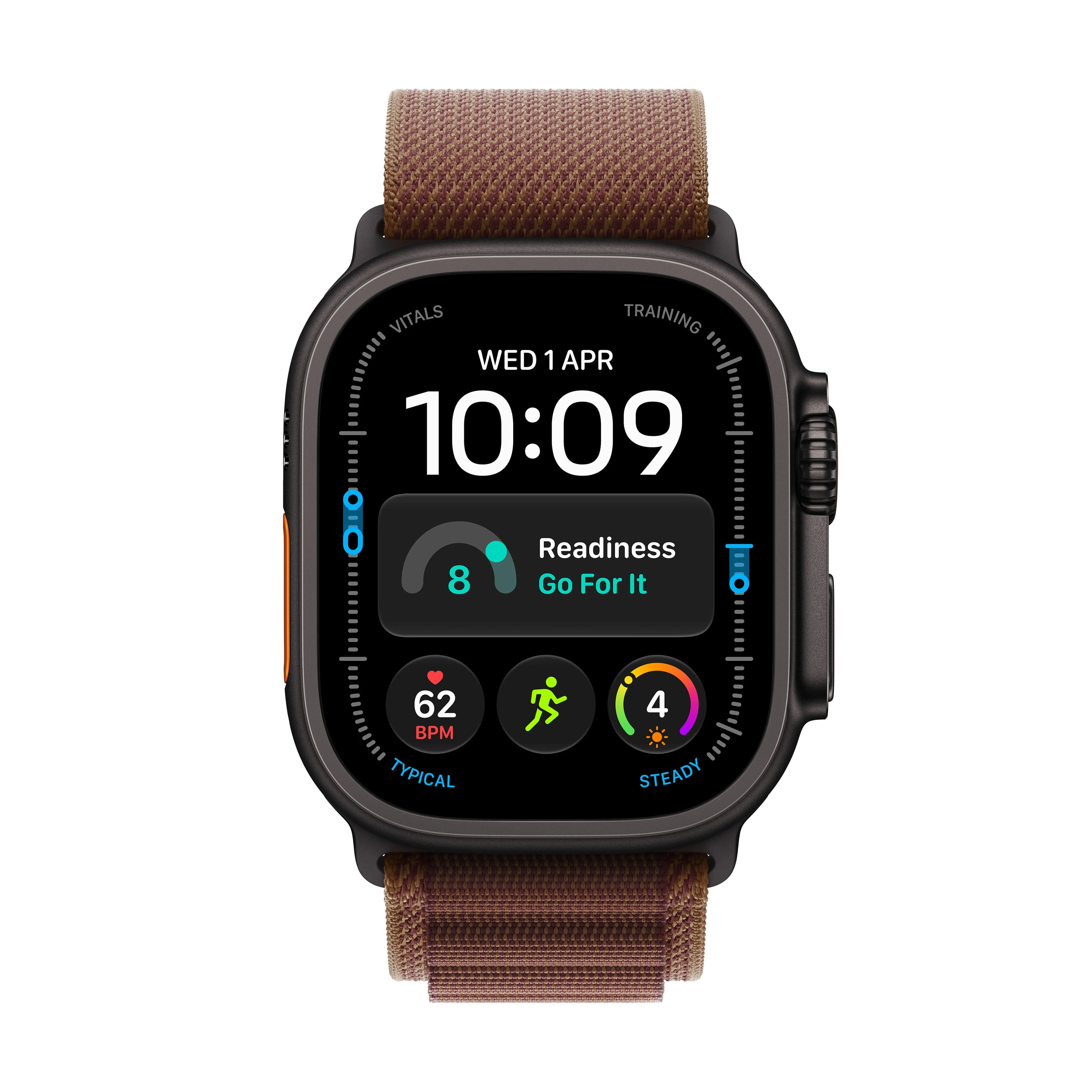 Smart saat Apple Watch Ultra 4 GPS + Cellular, 49mm Black Titanium Case with Burgundy Alpine Loop - M (MJC14QI/A) — Ağıllı saatlar və qolbaqlar