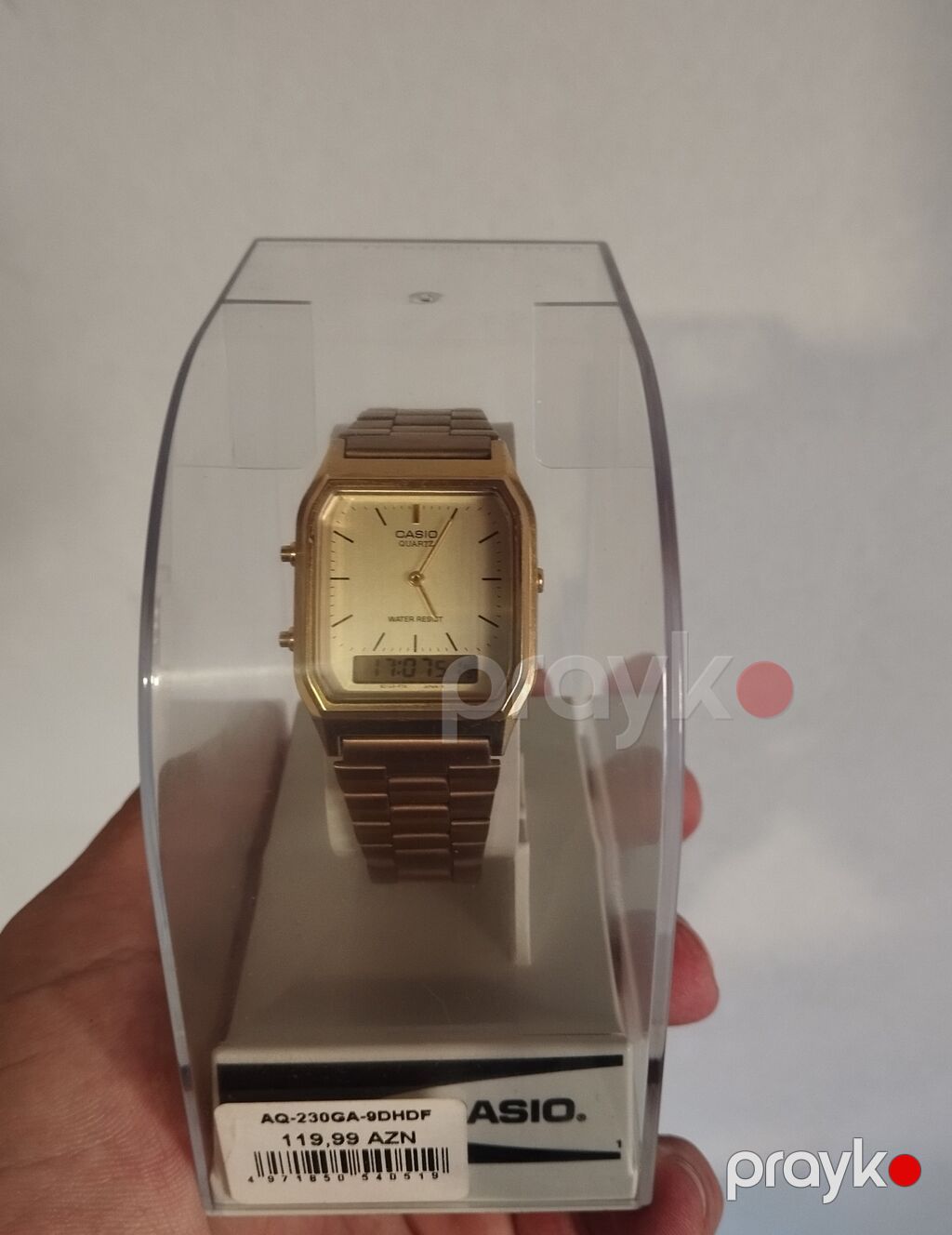 Casio AQ-230GA-9DHDf qol saatı - Rəng: qızılı - Korpus forması — Qol saatları, Bakı (4)