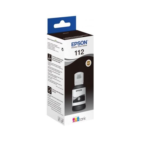 Epson 112 EcoTank BK C13T06C14A Black Pigment Mürəkkəb Bottle — Bakı