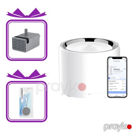 Dəst içməli su fontanı Petkit Eversweet 3 Pro White, təmizləmə dəsti PK2301 və nasos P4113, itlər və pişiklər üçün — Bakı