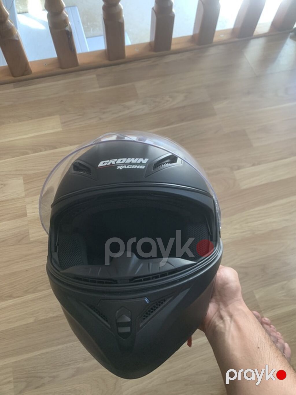Crown Racing modul tipli motosiklet dəbilqəsi - Korpus: davamlı ABS — Motosiklet geyimi, Bakı (2)