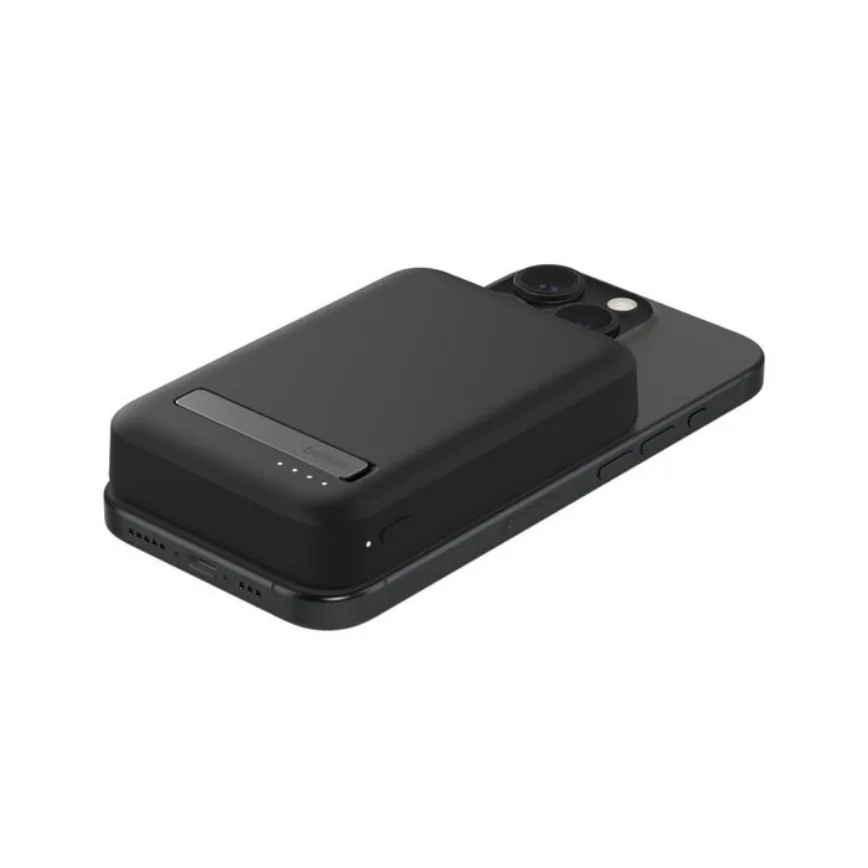 Power bank Belkin 8K Qi2 MagSafe compatible with kick stand Black — Mallar, Bakı (5)