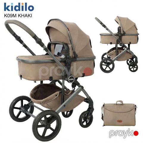 Uşaq arabası Kidilo, K09M, yenidoğulan, 14 kq, universal, bej — Bakı