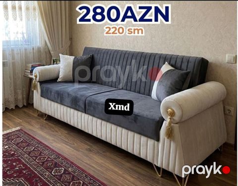 Modern dizaynlı 3 nəfərlik divan - Ölçü: 220 sm (eni) - Qiymət: 280 — Bakı