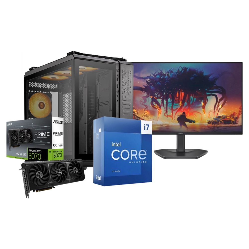 VoltCore Gaming PC – RTX 5070, i7-13700KF, Dell 200Hz (CUSTOM-PC-008) — Sistem blokları, Bakı