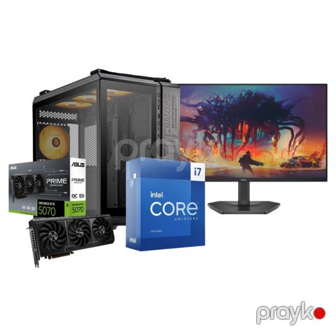 VoltCore Gaming PC – RTX 5070, i7-13700KF, Dell 200Hz (CUSTOM-PC-008) — Bakı