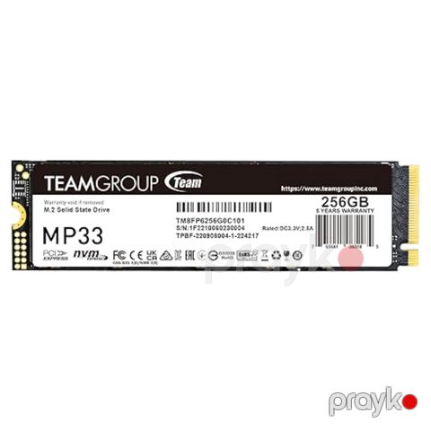 SSD TeamGroup MP33 256GB M2 NVMe PCIe — Bakı