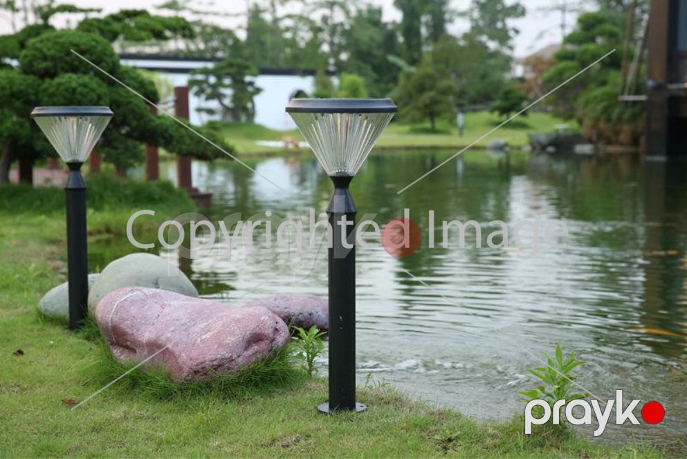 Günəş enerjili bağ fənəri CT4108R, 8W 260x200x750mm — İşıqlandırma, Bakı (2)