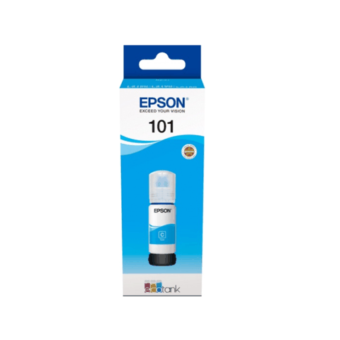 Epson 101 EcoTank C C13T03V24A Cyan Mavi Original Mürəkkəb Şüşəsi — Bakı