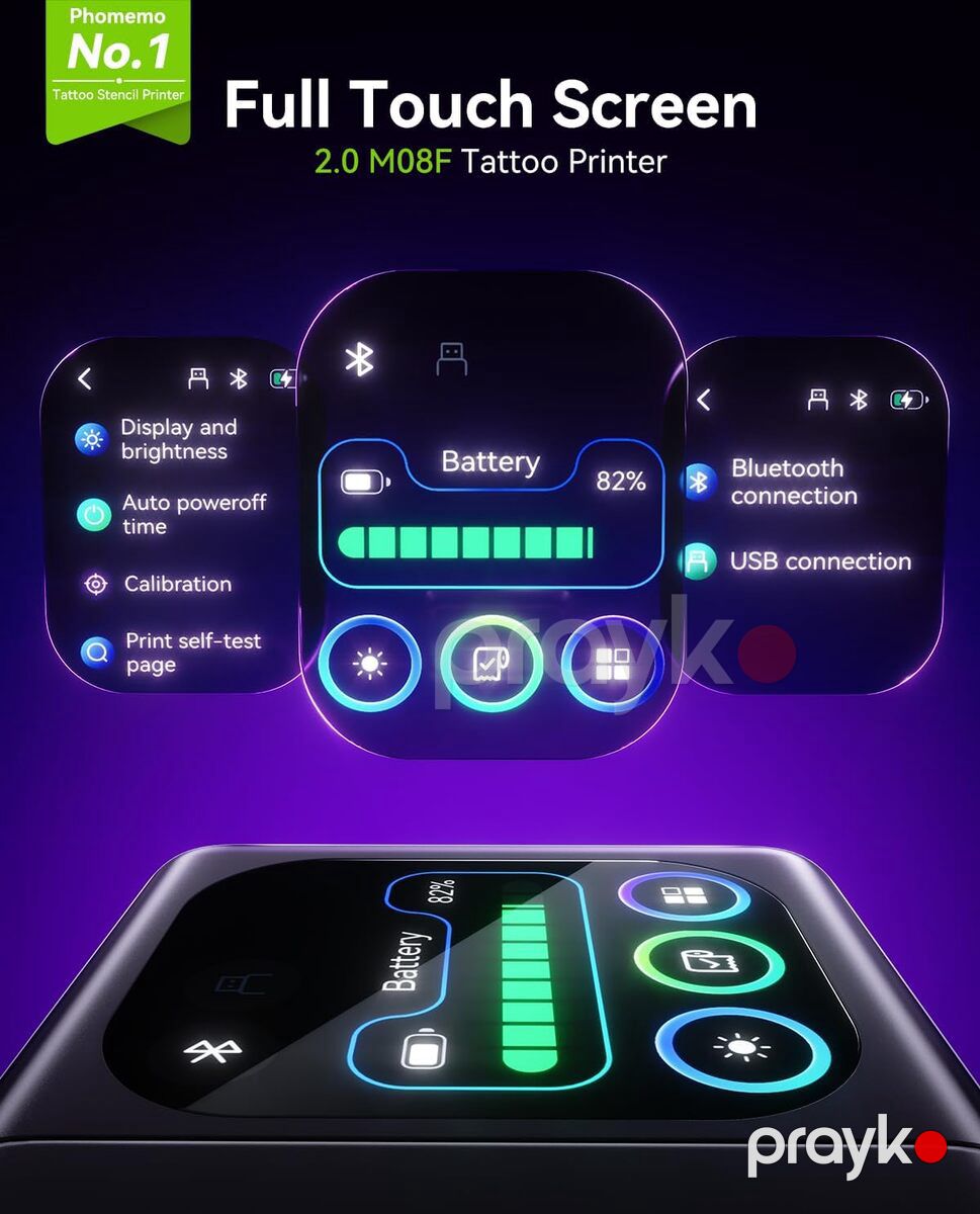 Phomemo M08F Plus Touchscreen Tattoo Stencil Printer — Ofis texnikası və istehlak malları, Bakı (9)
