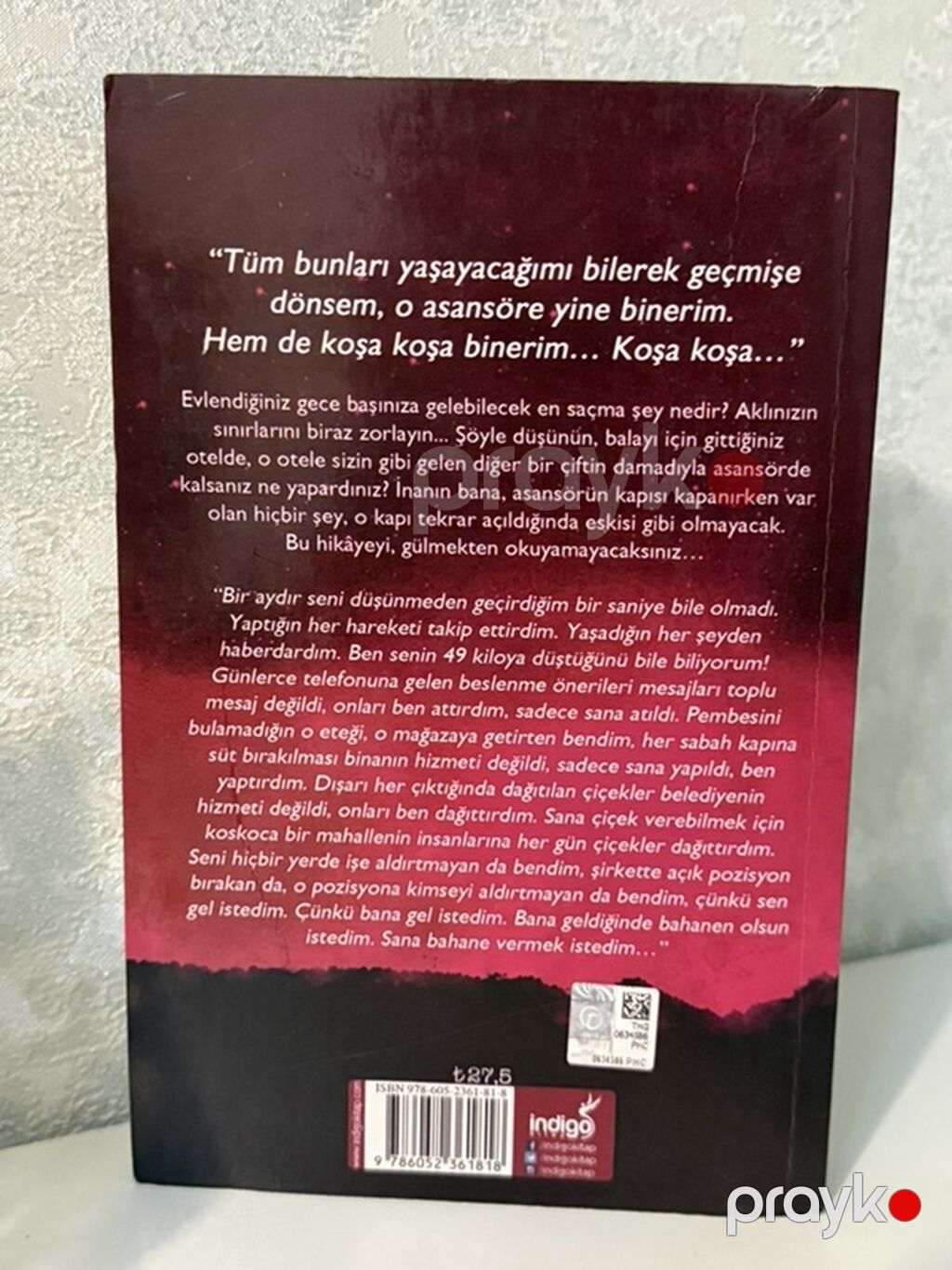 Məhsul: Kitab – “Asansör” (Beyza Alkoç) Nəşriyyat: Indigo Dil: Türkcə — Kitablar, Bakı (2)