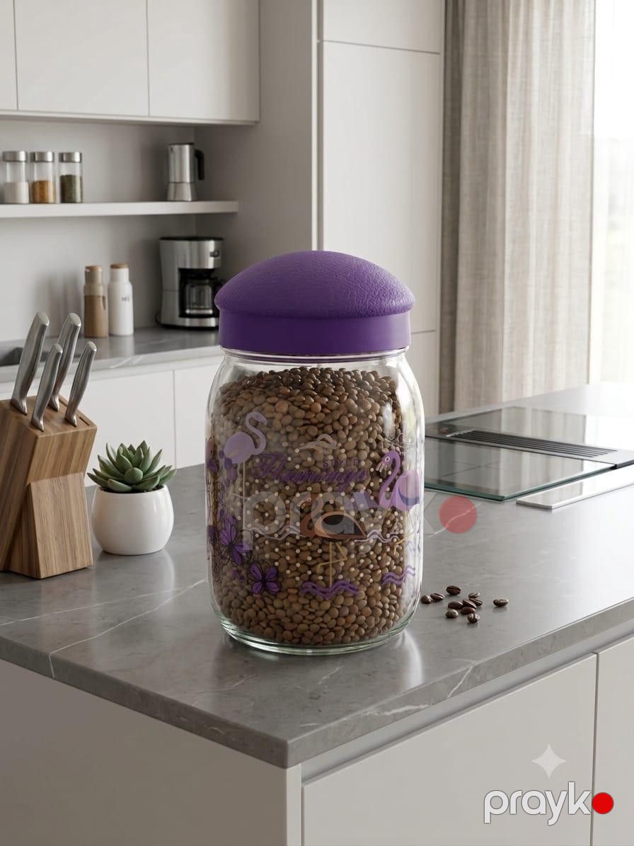 Qida məhsullarının və ədviyyatların saxlanılması üçün banka, 12000 ml, plastik, şəffaf — Mallar, Bakı (2)
