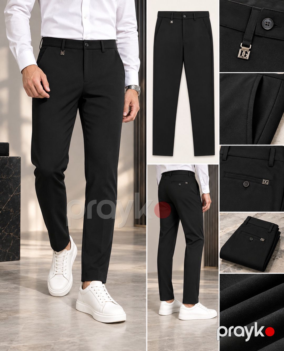 Klassik şalvar No brand, Qara, Pambıq, 33 ölçü — Mallar, Bakı (3)
