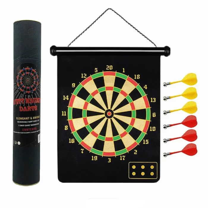 Maqnitli Dart Lövhəsi – Təhlükəsiz Darts Oyunu (6 Oxlu, Rəngbərəng) — Bakı