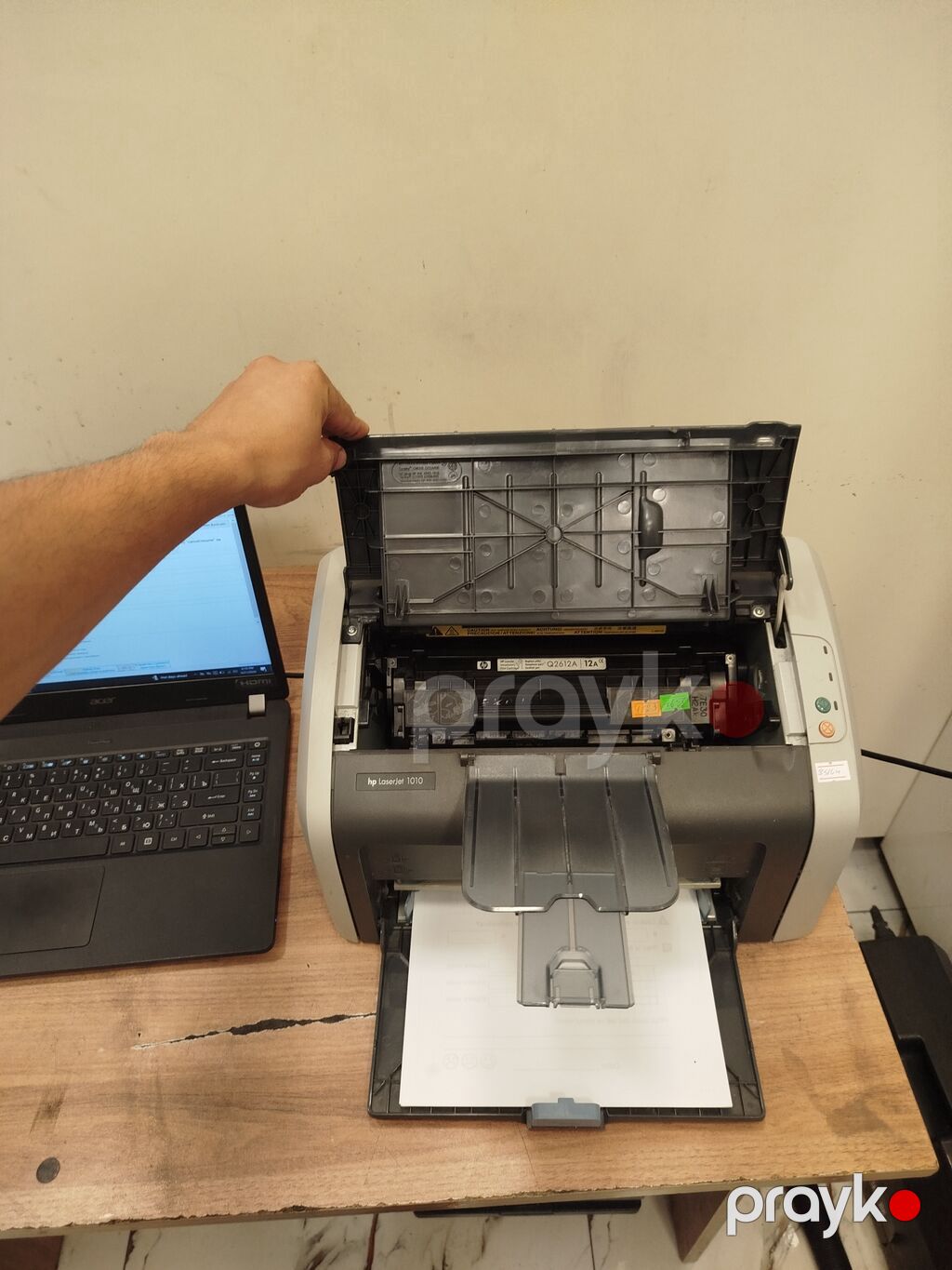 HP LaserJet 1010 mono lazer printer - Format: A4 - Çap növü: Qara-ağ — Printerləri, Bakı (3)
