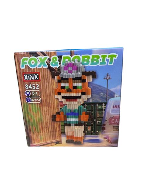 Konstruktor XiNX 8452 Fox & Rabbit, 629 parça, 6+ yaş — Bakı