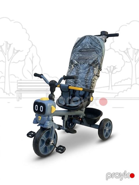 Uşaq üçtəkərli velosiped 69726816, göy, 1-5 yaş — Bakı