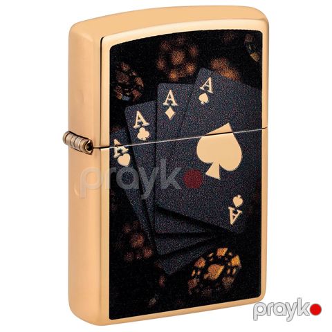 Alışqan Zippo 47141 Poker, Qaz, Latun, 27.3 ml — Bakı
