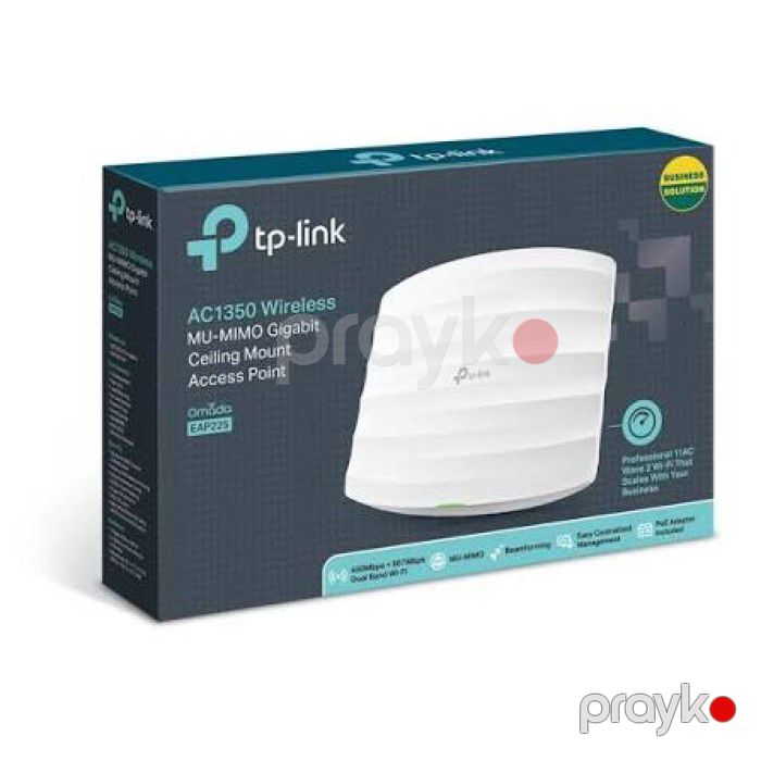 TP-Link Omada EAP225 EU AC1350 Dual Band Gigabit Ceiling Mount Wi-Fi Access Point — Elektronika, Bakı (2)